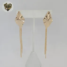 (1-1212-5) Gold Laminate - Alternative Long Earrings - BGF