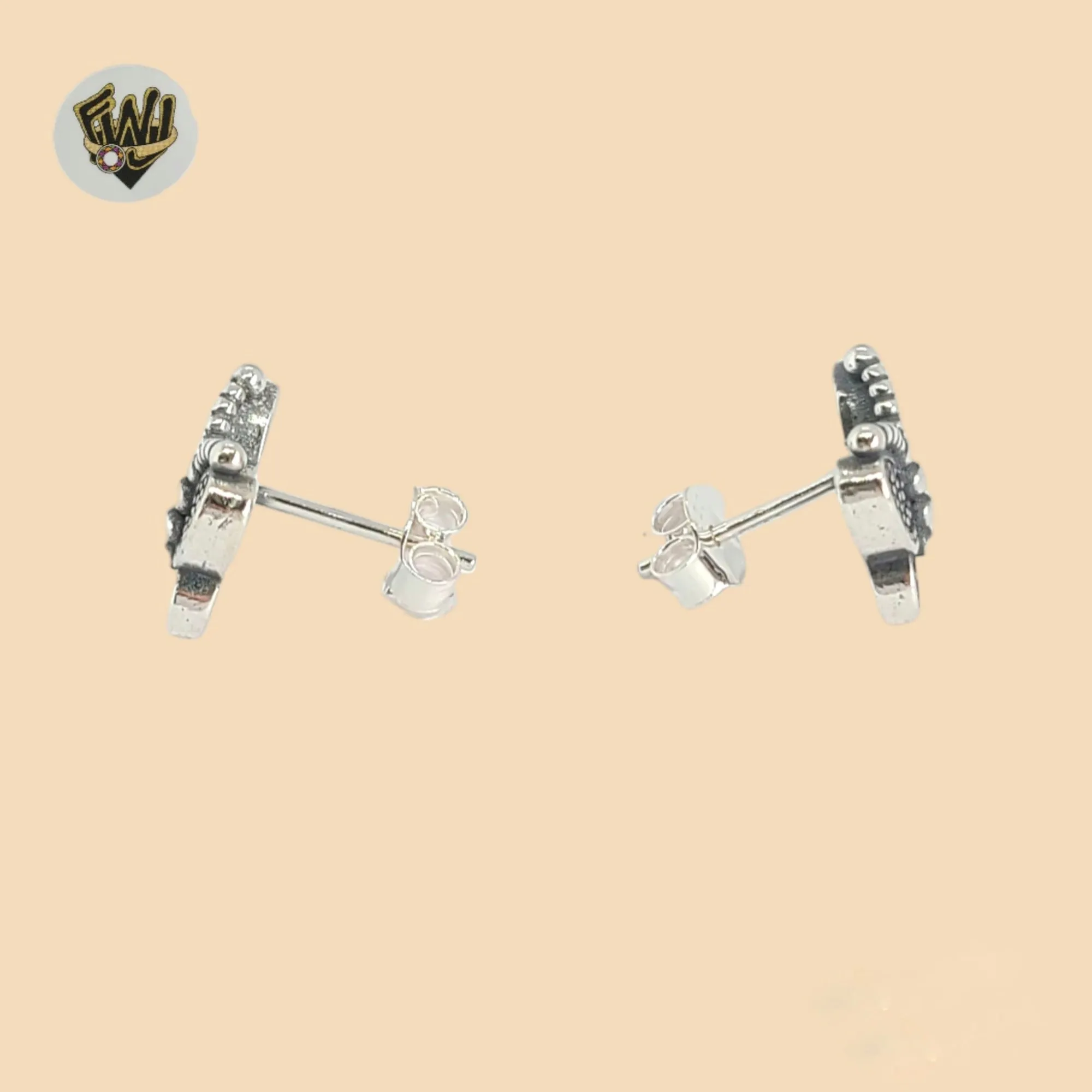 (2-3167) 925 Sterling Silver -Butterfly Stud Earrings.