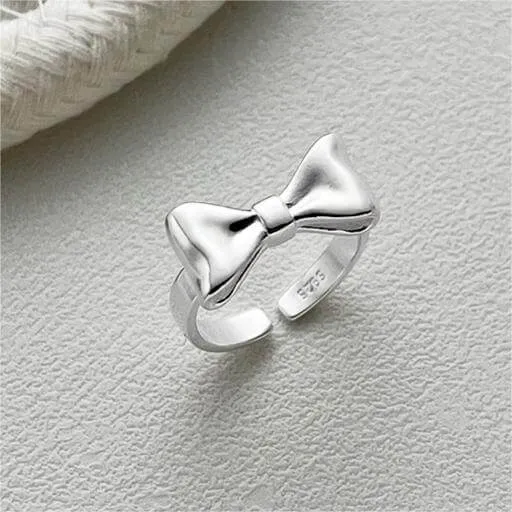 925 Sterling Silver Ribbon Plain Ring