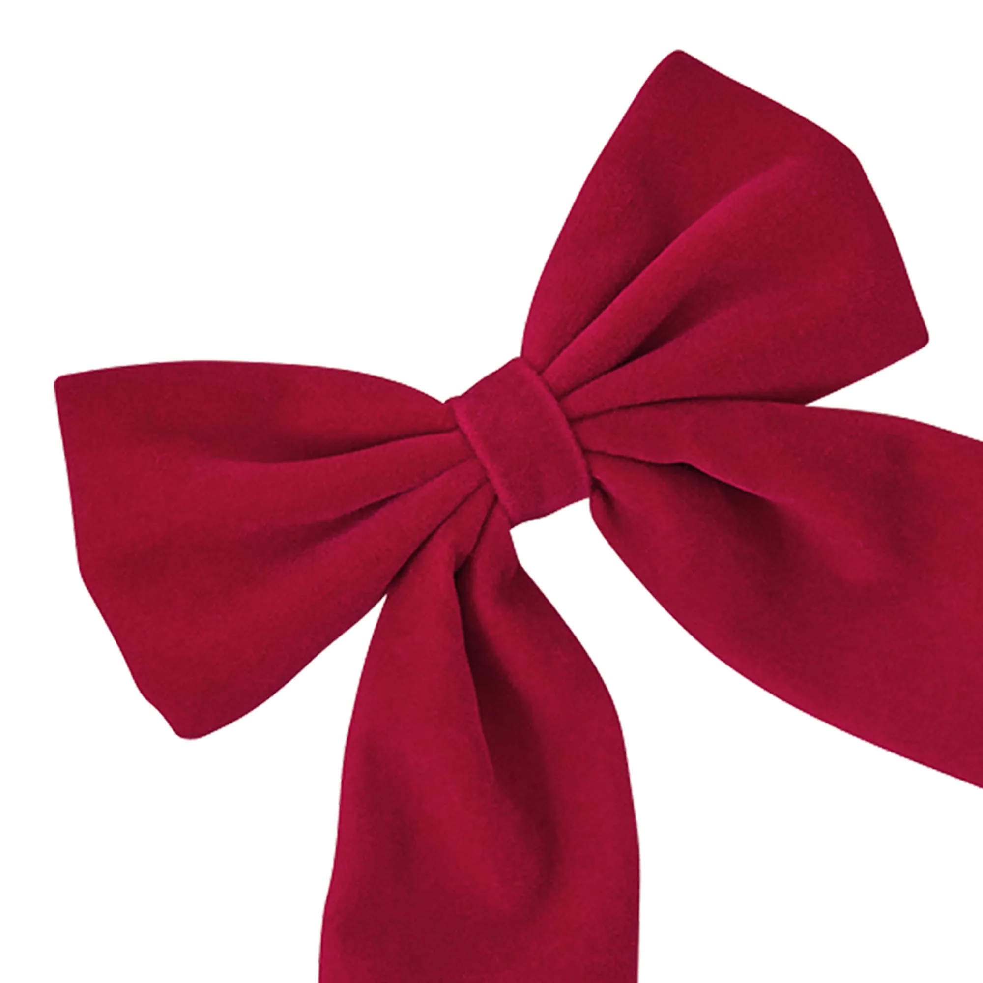 Accessorize London Red Velvet Bow Hair Clip