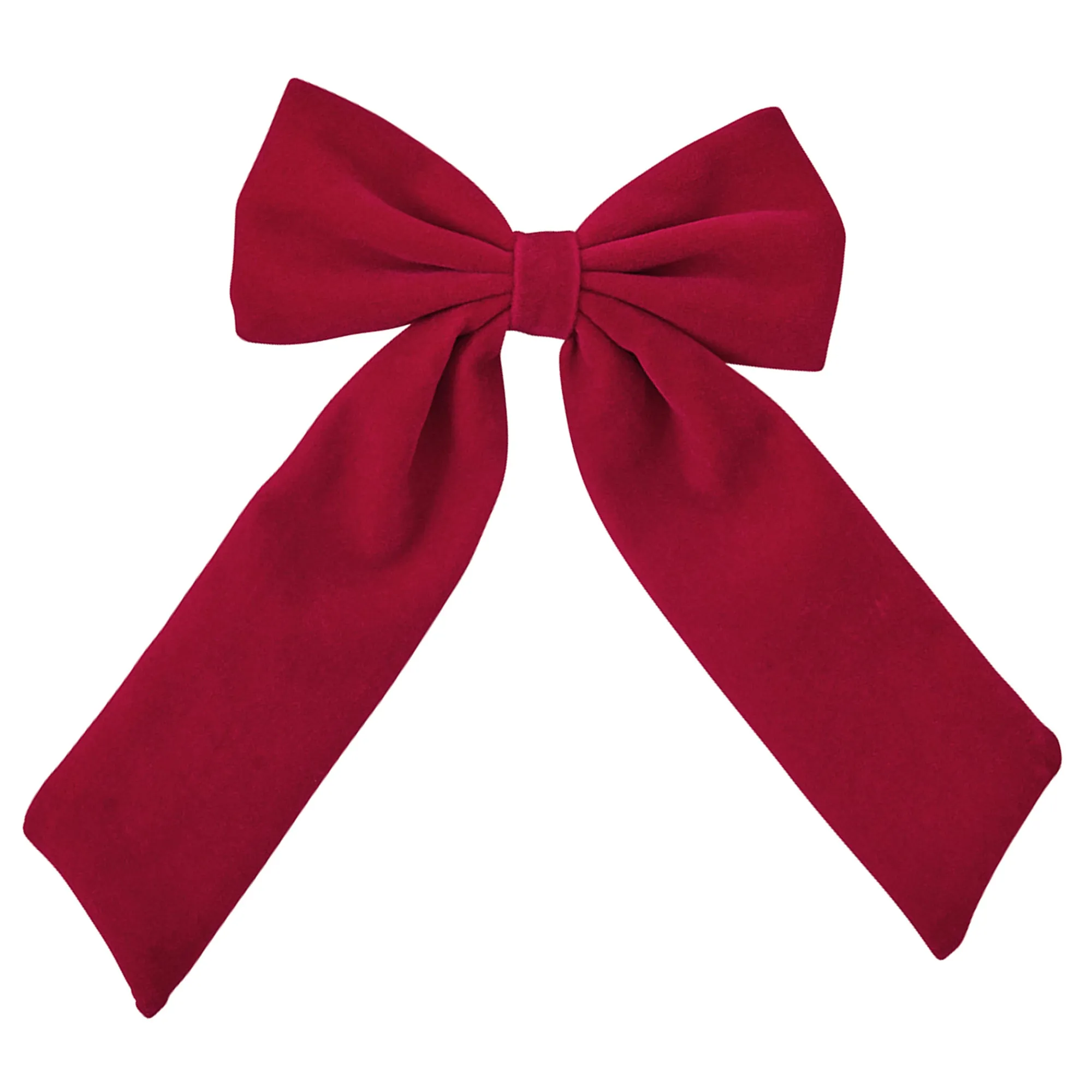 Accessorize London Red Velvet Bow Hair Clip