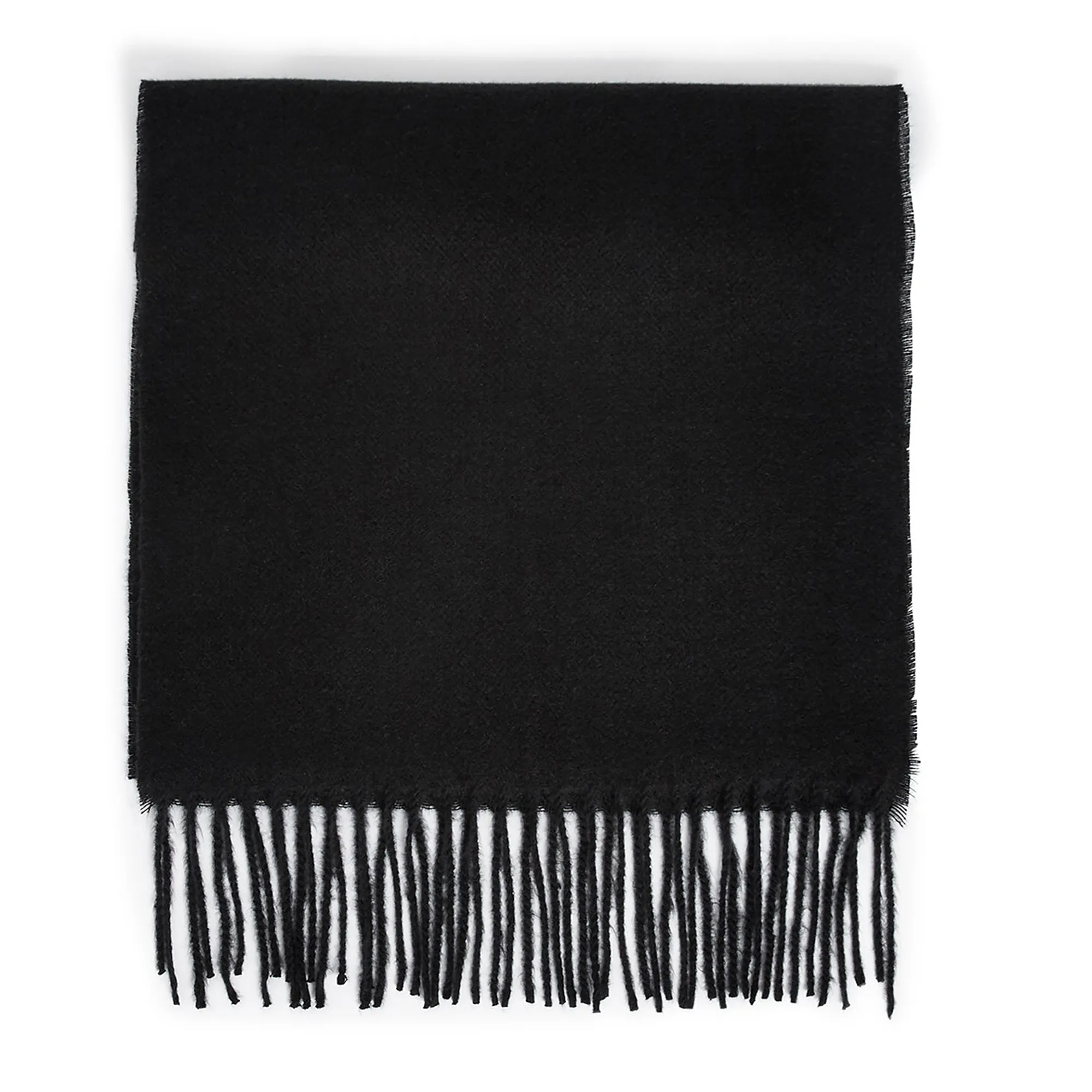 Accessorize London Women's Black Plain Tassel Scarf