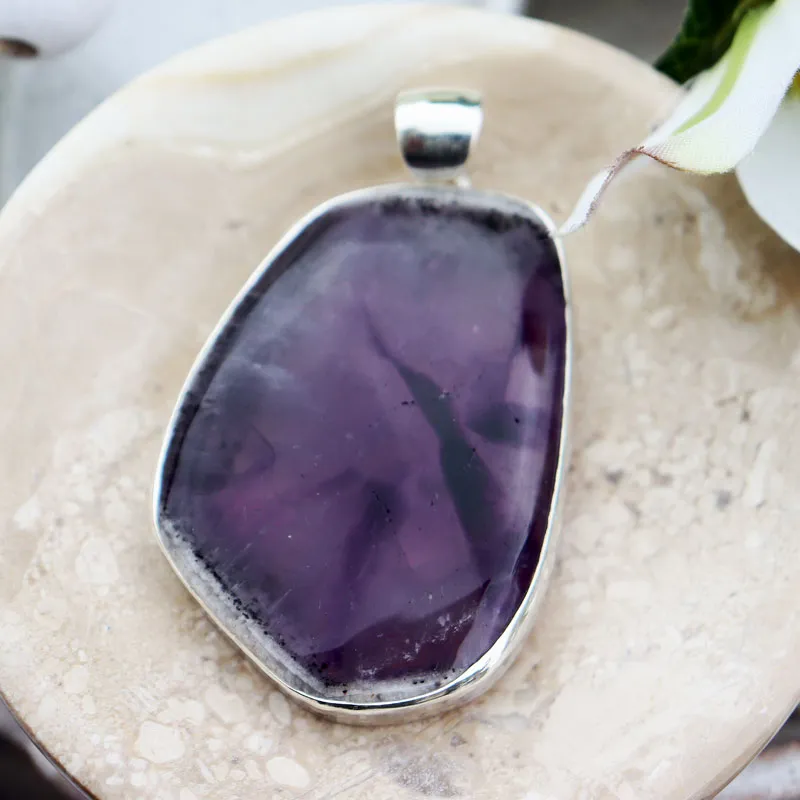 Ami Amethyst Unique Bohemian Pendant