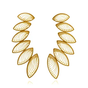 ANGIE GOLD LARGE EARRINGS FILIGREE