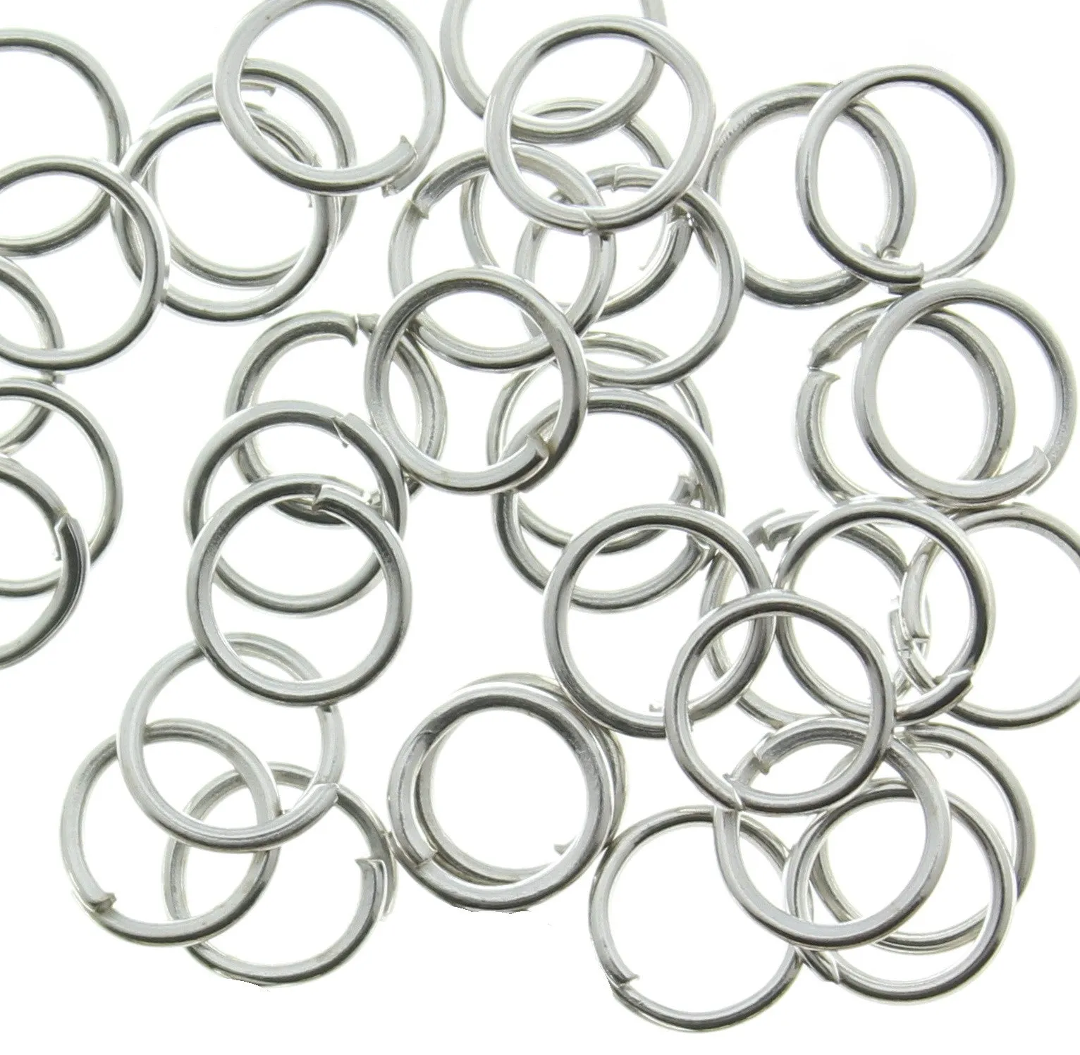 AVBeads Components Metal Jump Rings 6mm Silver Tone 1000pcs