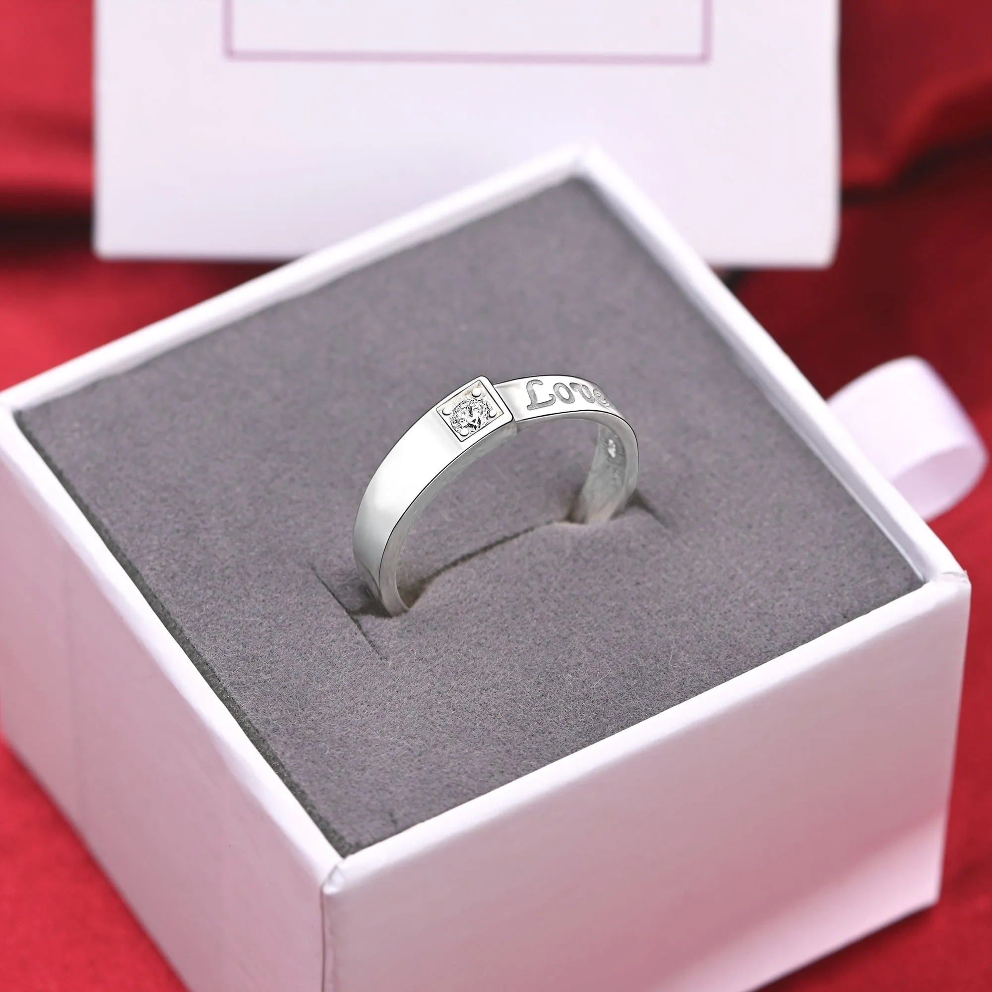 Be Mine Forever CZ Couple Promise Rings for Him