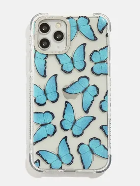 Blue Butterfly Shock iPhone Case