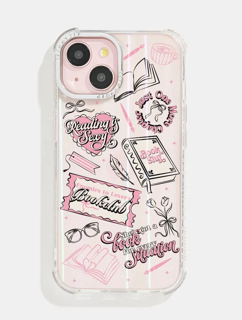 Book Girl Sticker Shock Phone Case