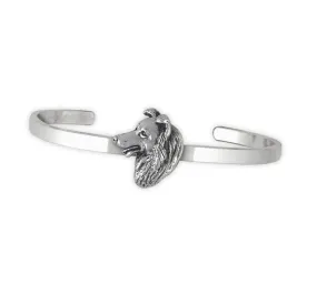 Border Collie Bracelet Jewelry Sterling Silver Handmade Dog Bracelet BDC7-CB