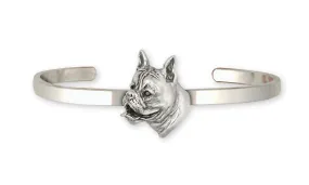 Boxer Bracelet Jewelry Sterling Silver Handmade Dog Bracelet BX6-CB