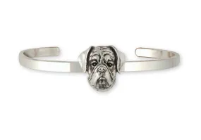 Boxer Bracelet Jewelry Sterling Silver Handmade Dog Bracelet BX9-CB