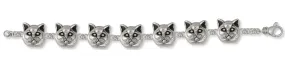 British Shorthair Bracelet Jewelry Sterling Silver Handmade Cat Bracelet BRS9-BR