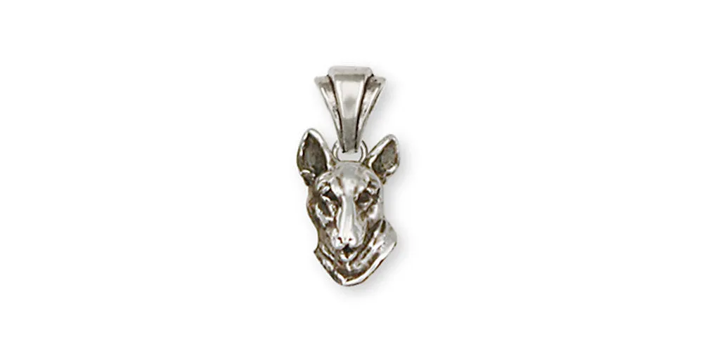 Bull Terrier Pendant Handmade Sterling Silver Dog Jewelry BU4-P