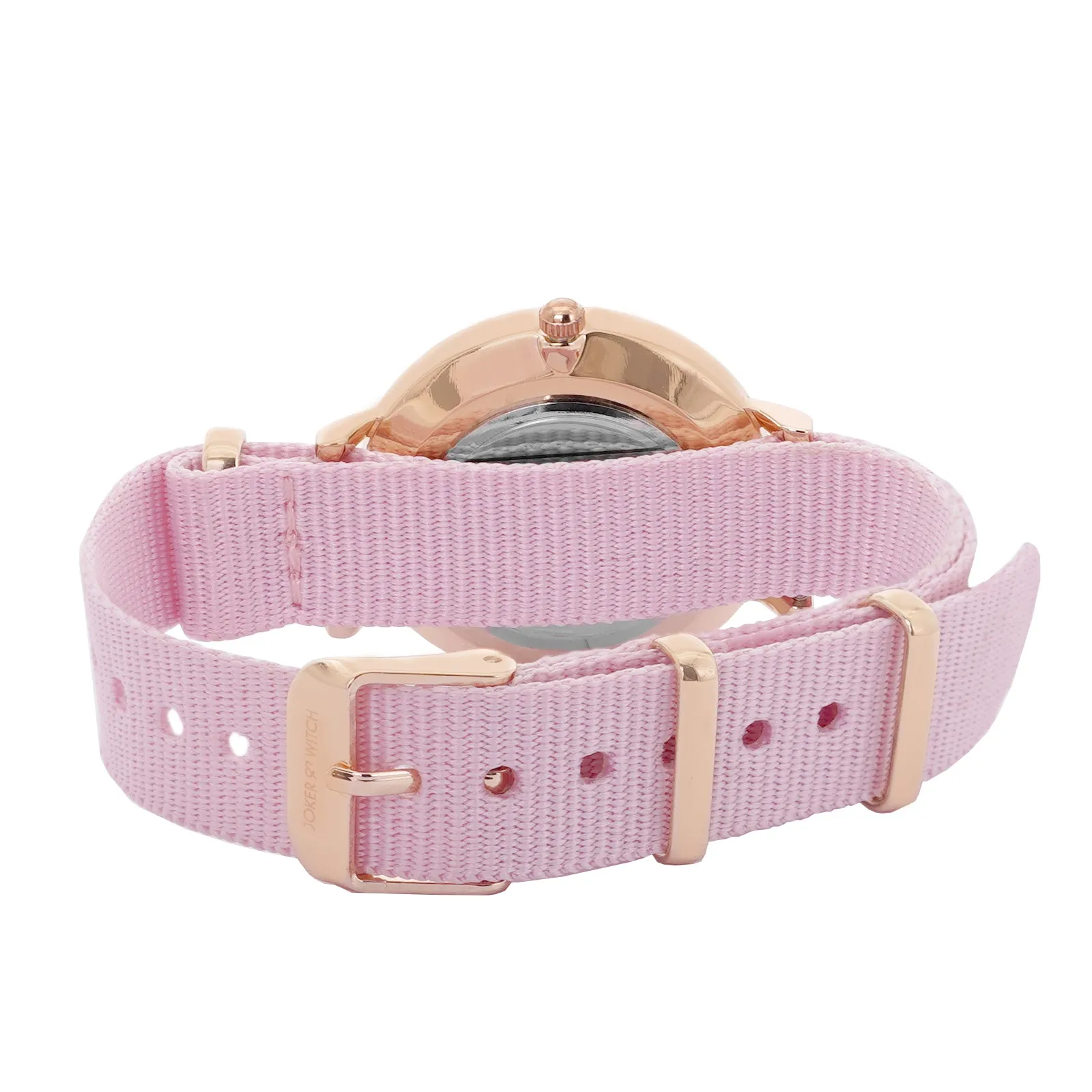 Candy Pink Rosegold Watch Bracelet Stack