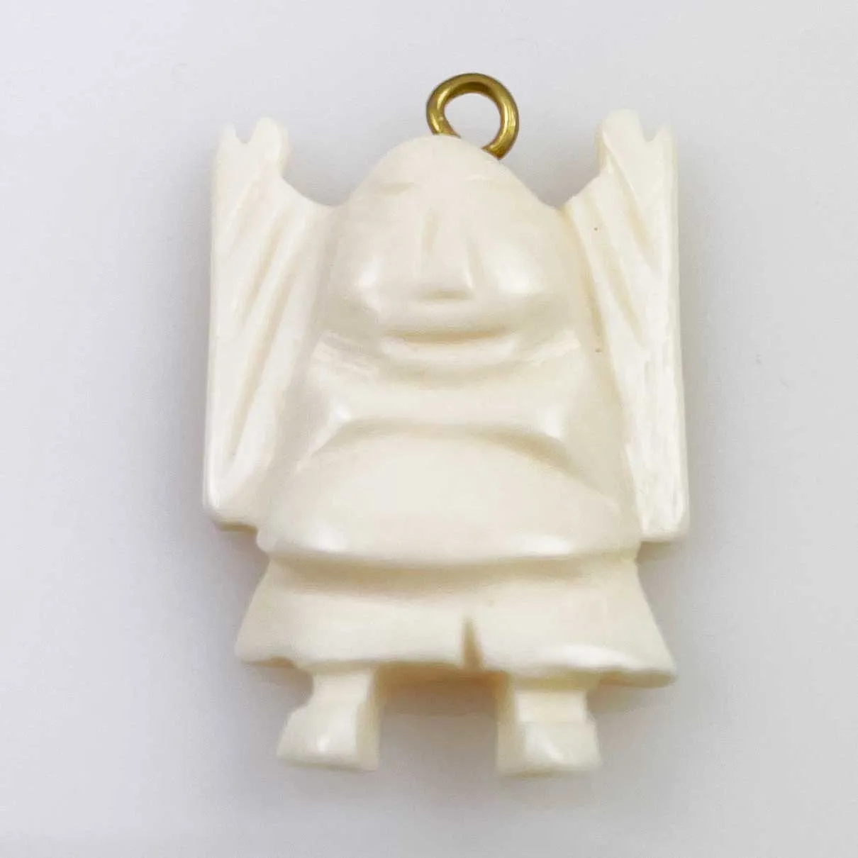 Carved Bone Buddha Pendant Charm