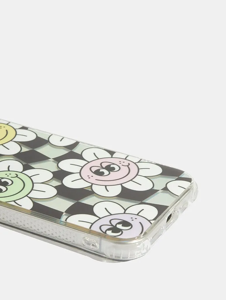 Chill Daisy Check Shock iPhone Case