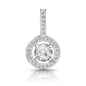 Classic CZ Drop Sterling Silver Pendant