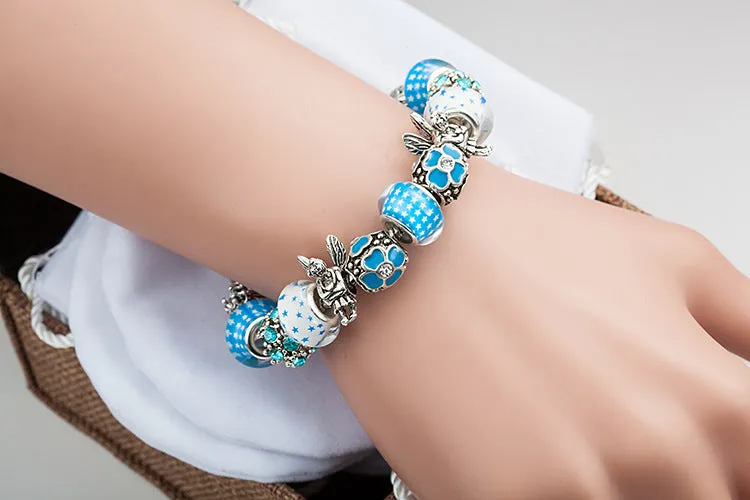 Crystal Enamel Beads Charm Beads Bracelet