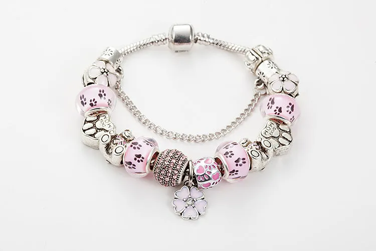 Crystal Enamel Beads Charm Beads Bracelet