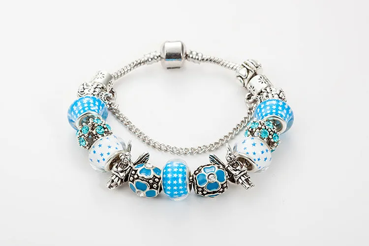 Crystal Enamel Beads Charm Beads Bracelet