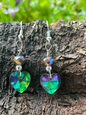 Crystal Heart Earrings