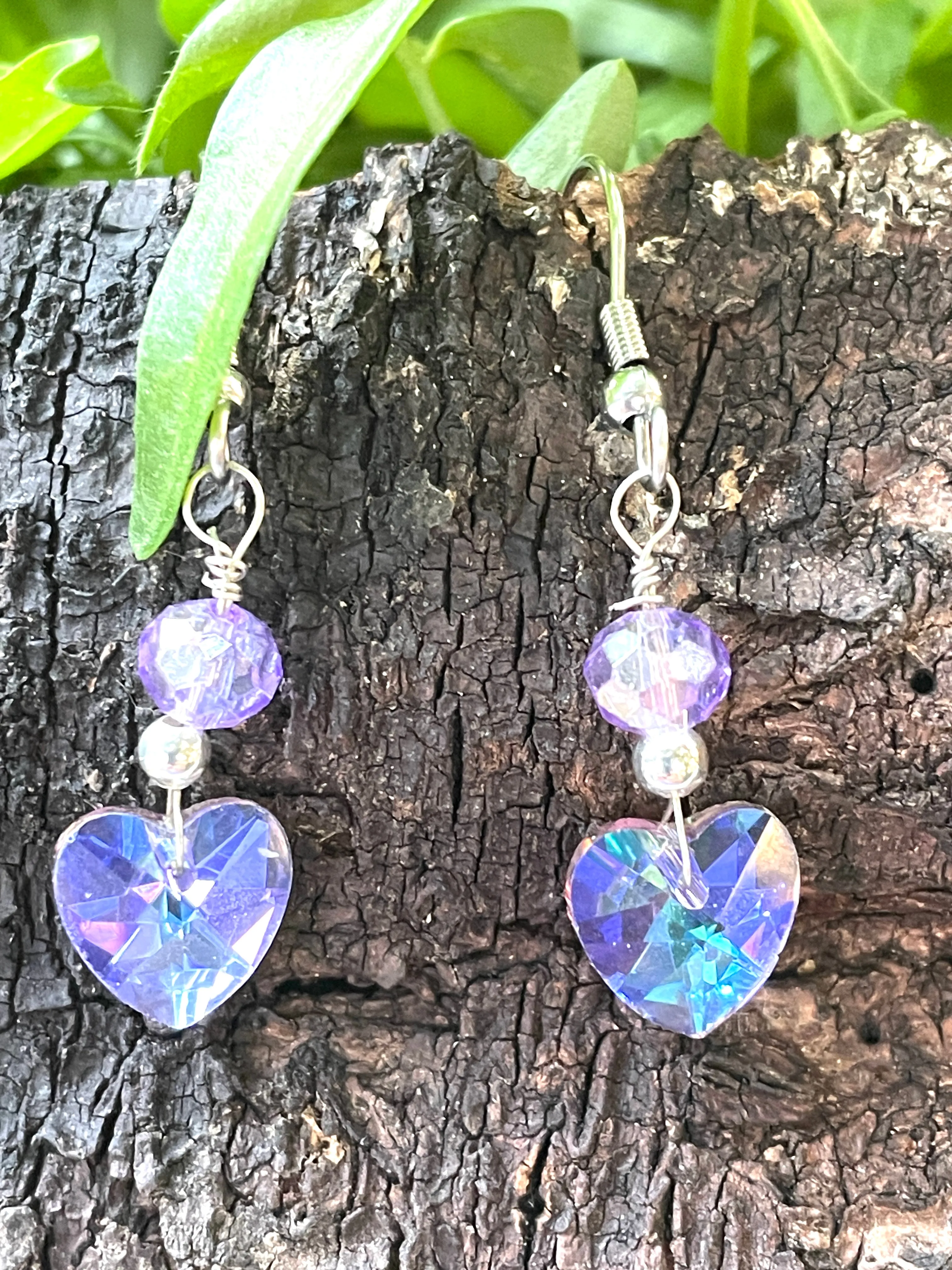 Crystal Heart Earrings