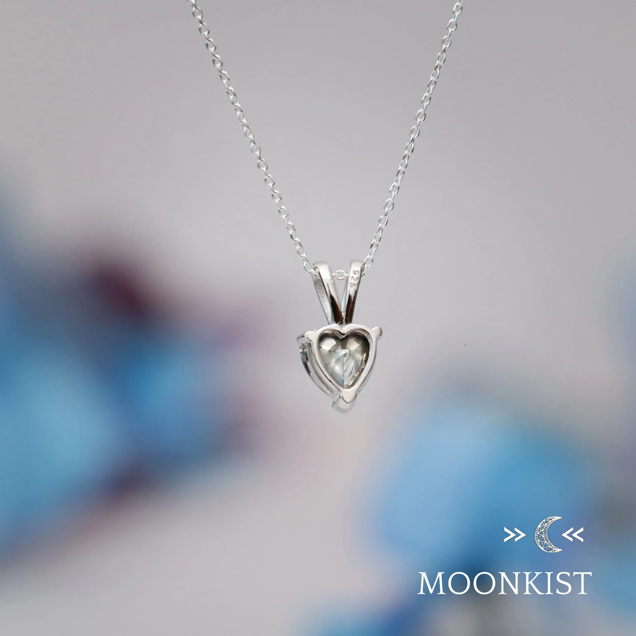 Dainty Mystic Topaz CZ Heart Necklace | Moonkist Designs