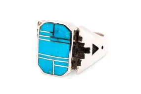 David Rosales Men's Turquoise Ring