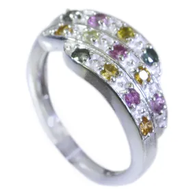 Drop-Dead Gemstone Tourmaline 925 Sterling Silver Rings Ocean Jewelry