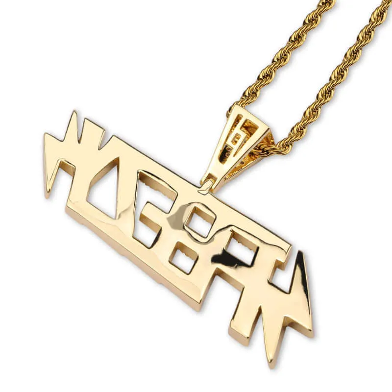 FEEZY Lightning Iced Out Pendant