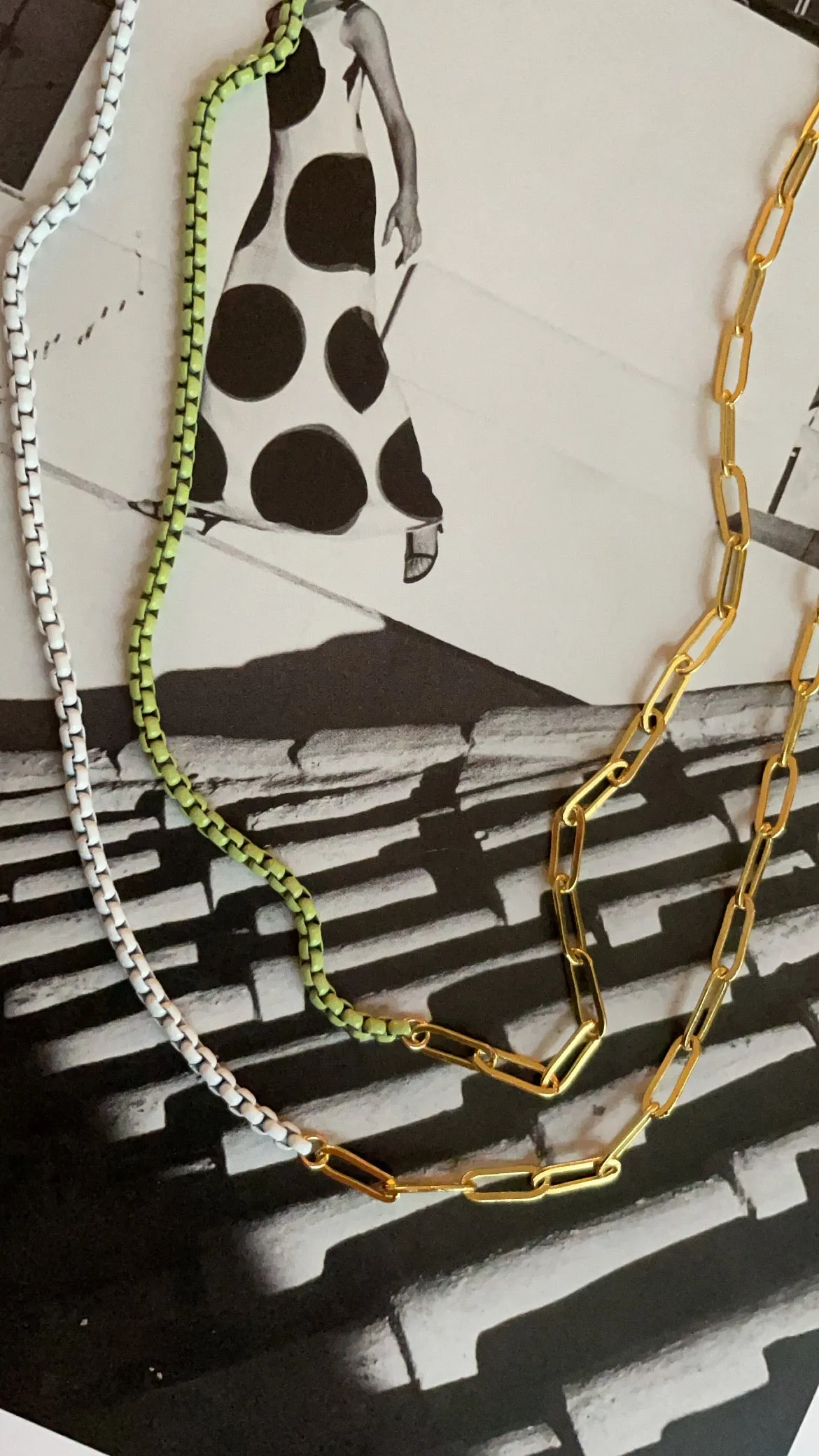 Half and half necklaces