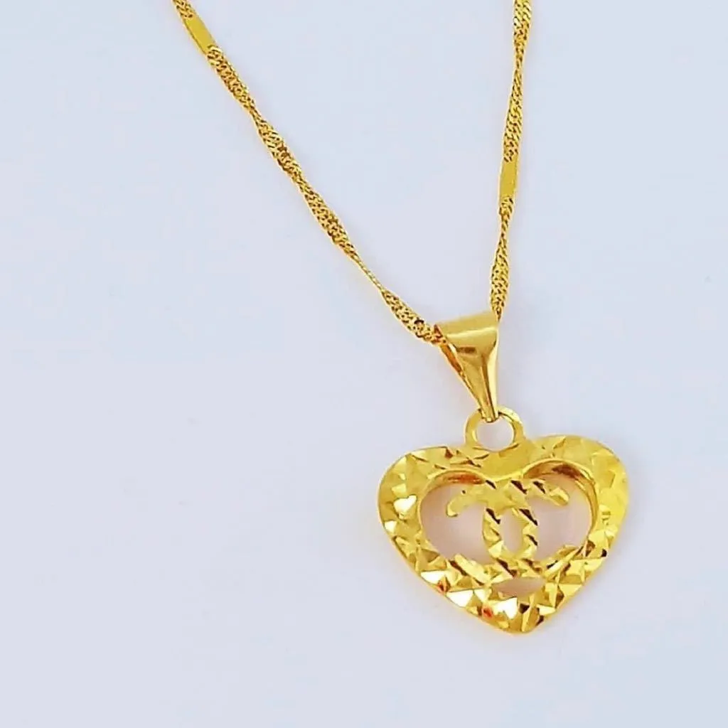 Heart Women's Necklace 18K Gold