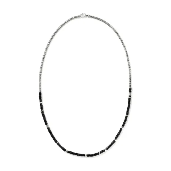 John Hardy Heishi Chain Necklace with Black Onyx