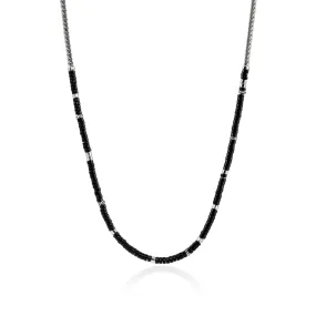 John Hardy Heishi Chain Necklace with Black Onyx