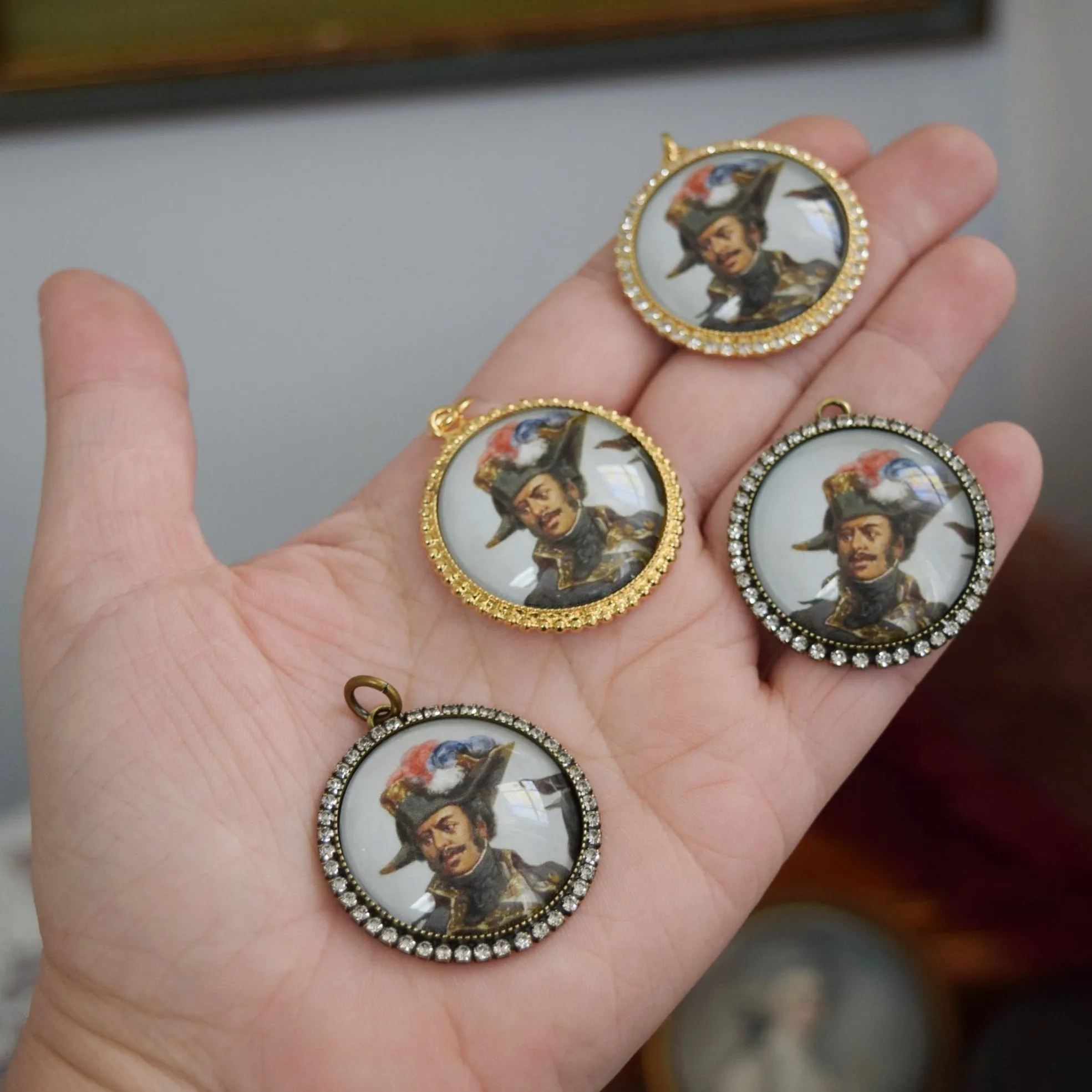 Miniature Portrait - Large Round - Thomas-Alexandre Dumas