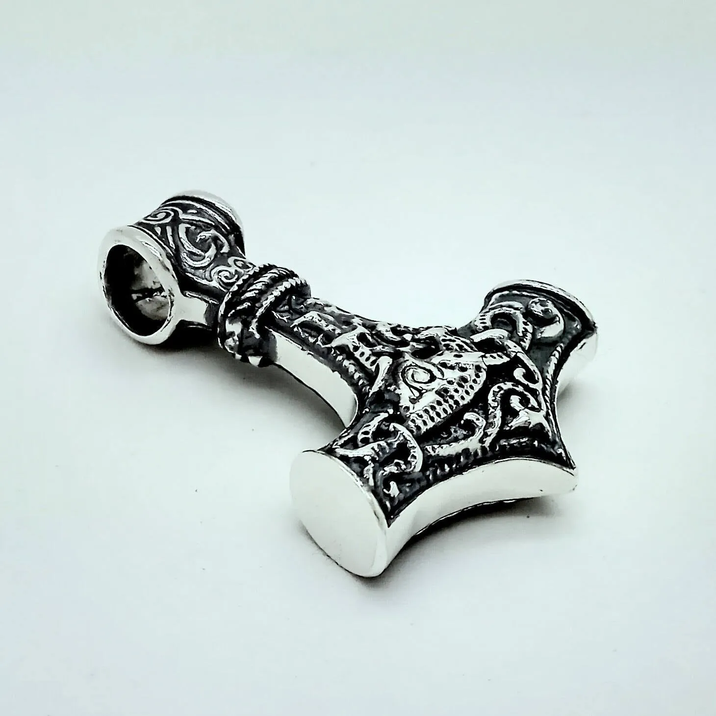 Mjolnir Viking Pendant Thor's Hammer Silver 925