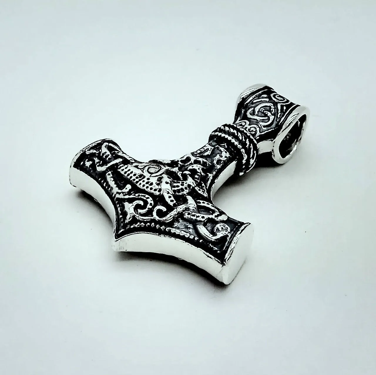 Mjolnir Viking Pendant Thor's Hammer Silver 925