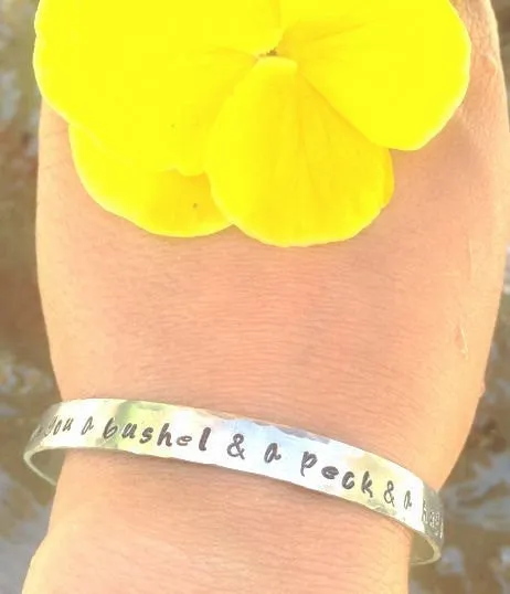 Mother Daughter Jewelry, I Love You A Bushel And A Peck Bracelet