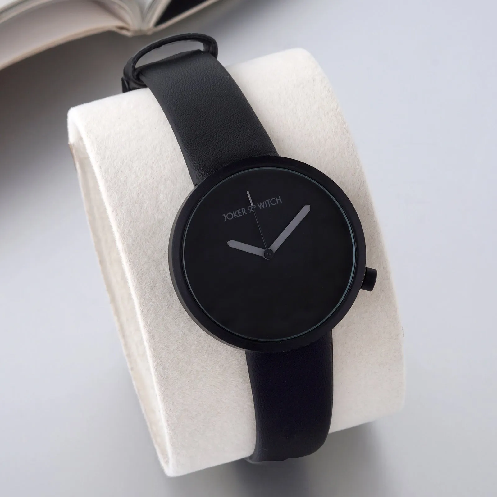 Murdoc All-Black Luxury PU Strap Watch - Sleek Design, Water Resistant, and Versatile Style