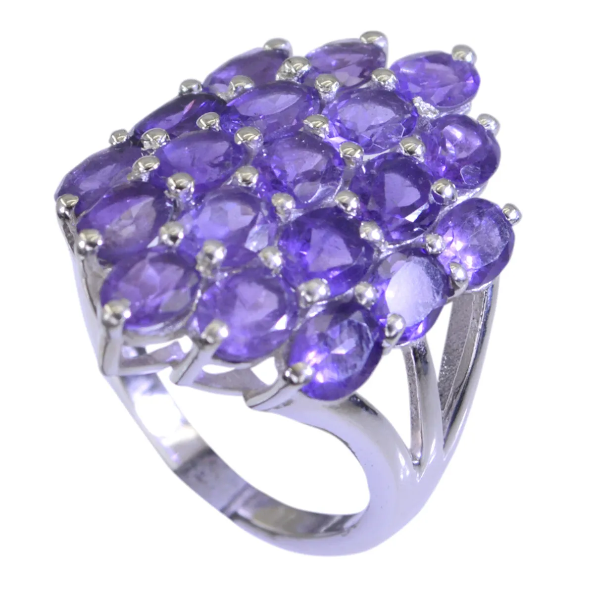 Nice Stone Amethyst 925 Sterling Silver Rings Cookie Lee Jewelry