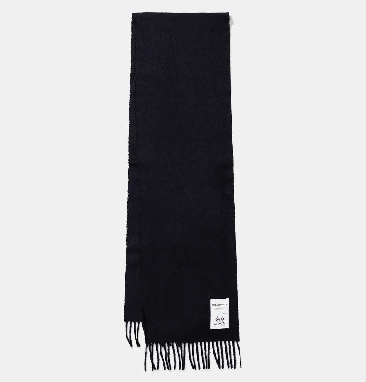 Norse Projects Moon Lambswool Scarf in Dark Navy