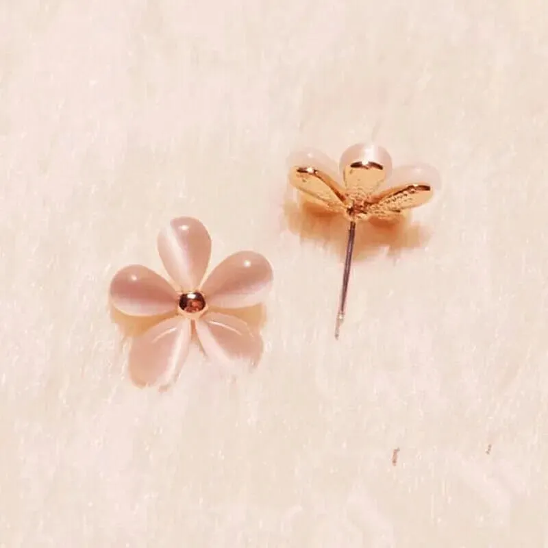 Opal Stone Tiny Stud Earrings