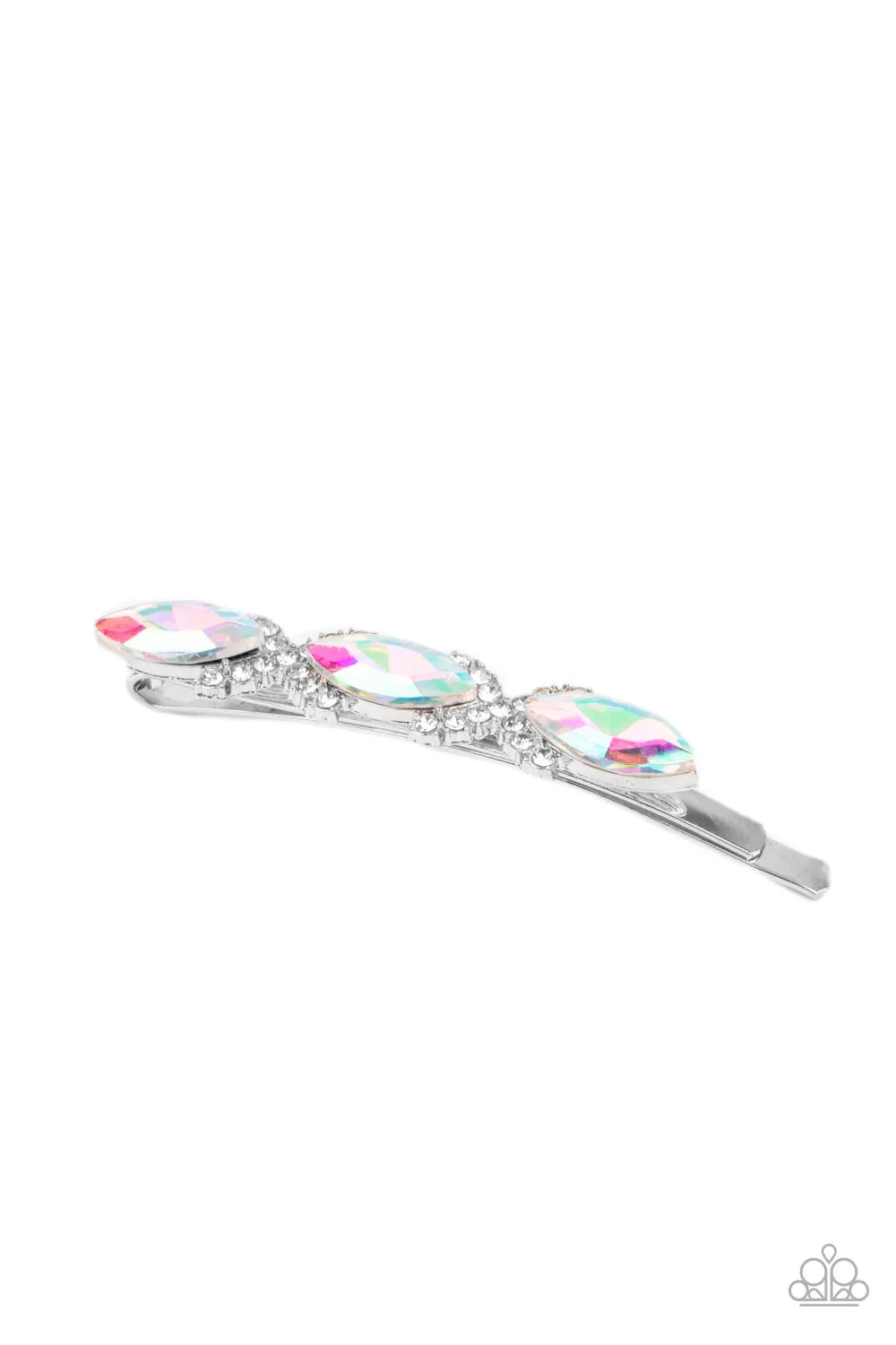 Paparazzi Hair Clip Stellar Socialite - Multi UV Shimmer Bobby Pin