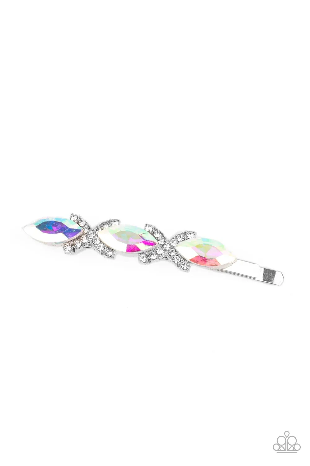 Paparazzi Hair Clip Stellar Socialite - Multi UV Shimmer Bobby Pin