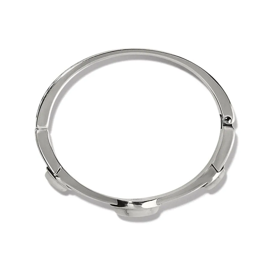 Pebble Dot Dream Howlite Hinged Bangle