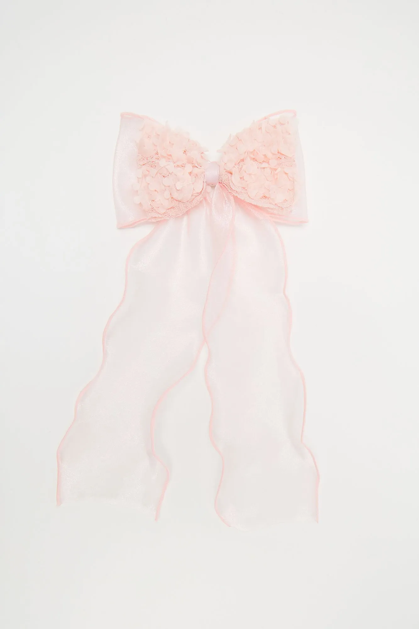 Pretty Please Bow Hair Clip - Pink