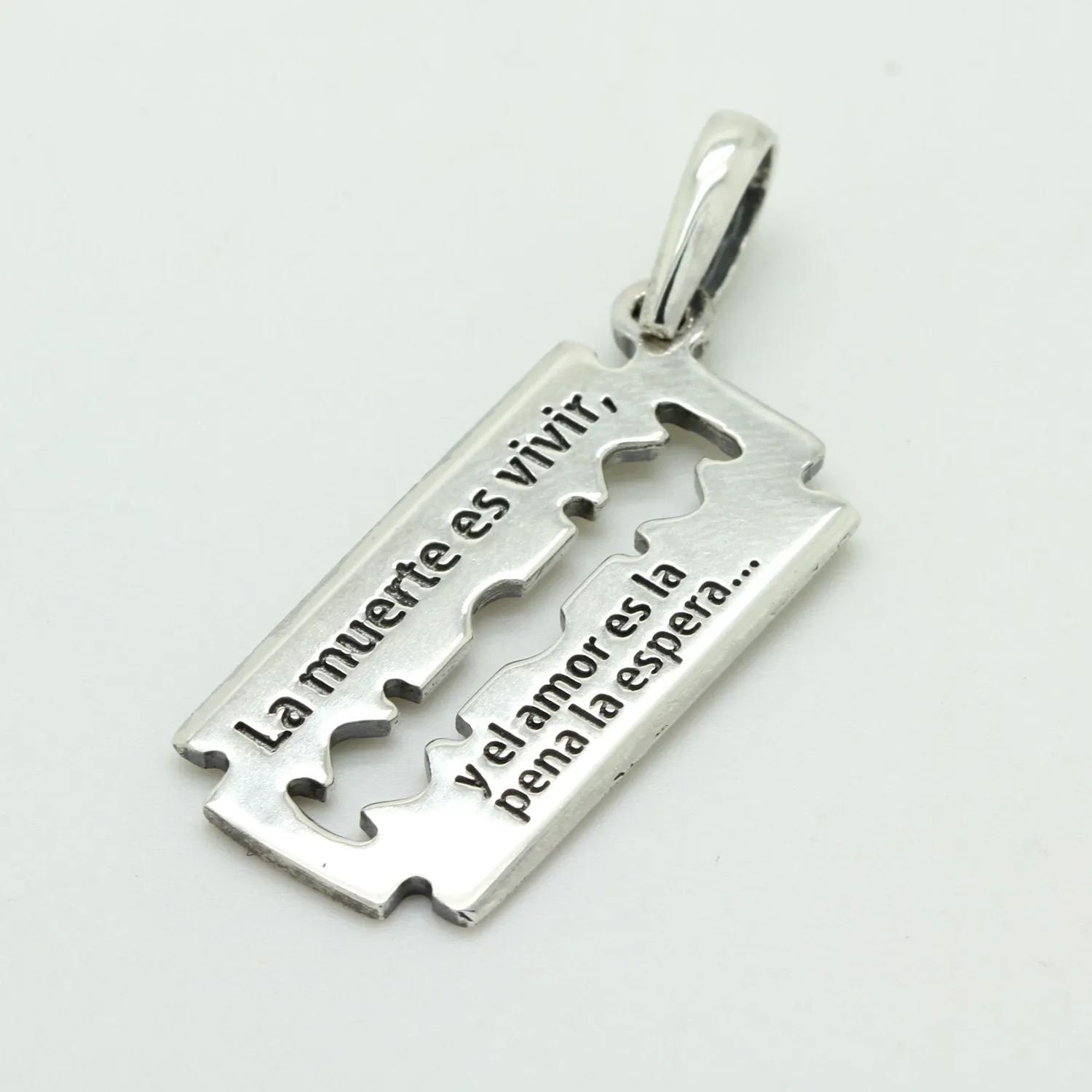 Razor Blade Unisex Pendant Silver 925