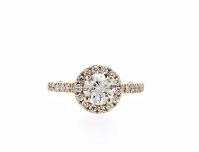 Round Brilliant Halo Engagement Ring (1.40Ctw)