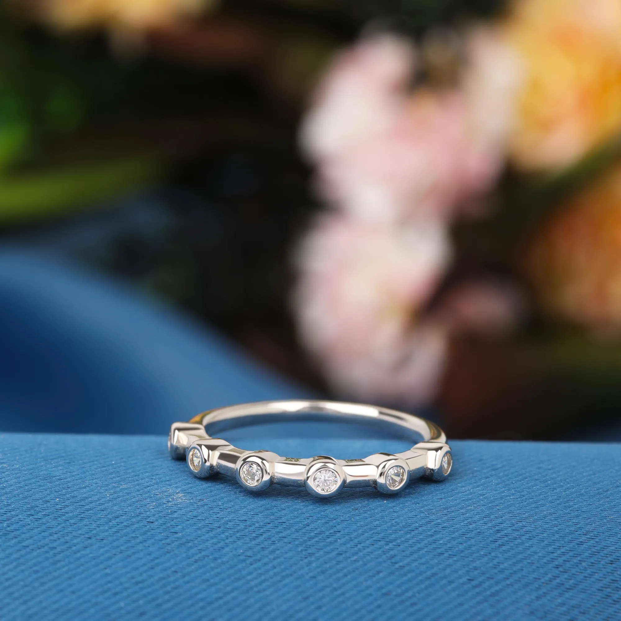 Round Diamond Dainty Ring/ Lab Grown Round Diamond Ring