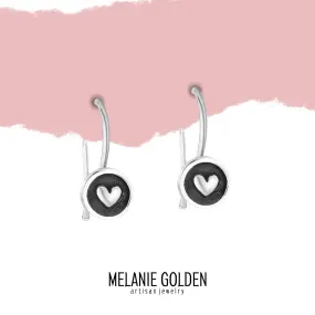 Round Heart Hook Earrings